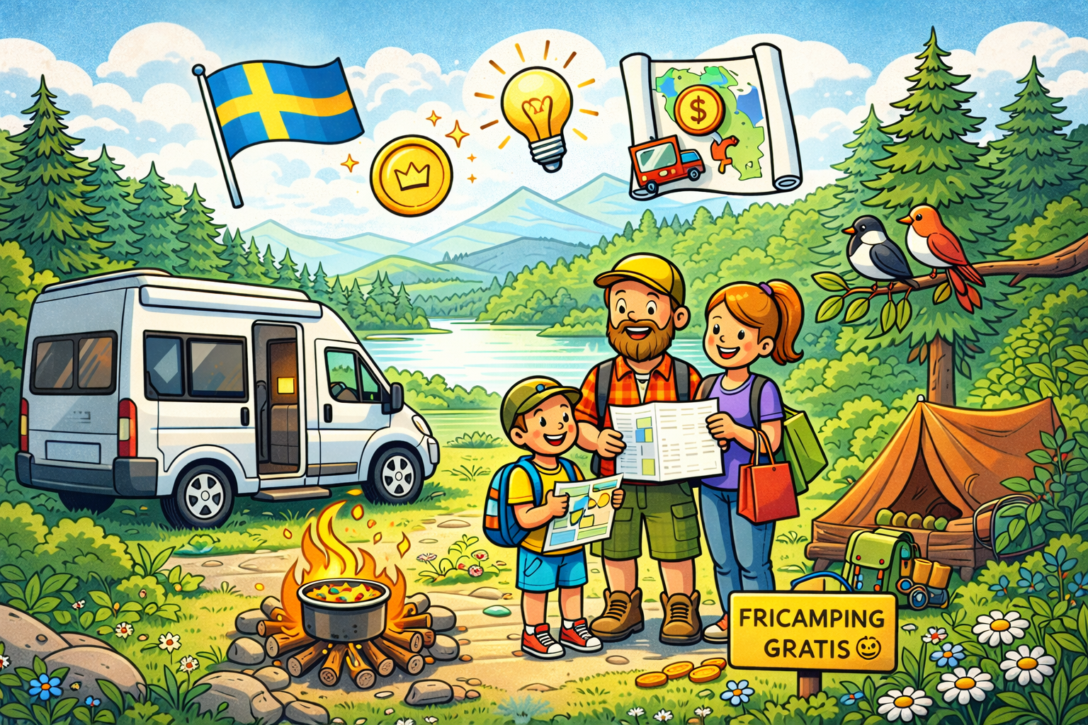 Budget camping – how to camp cheaply in Sweden